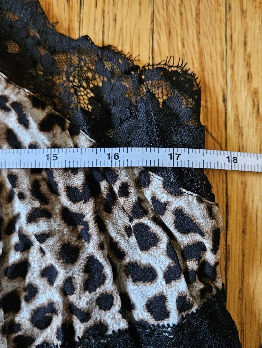 Torrid Leopard Print Lace Trim Babydoll Cami Top Size 0 Large